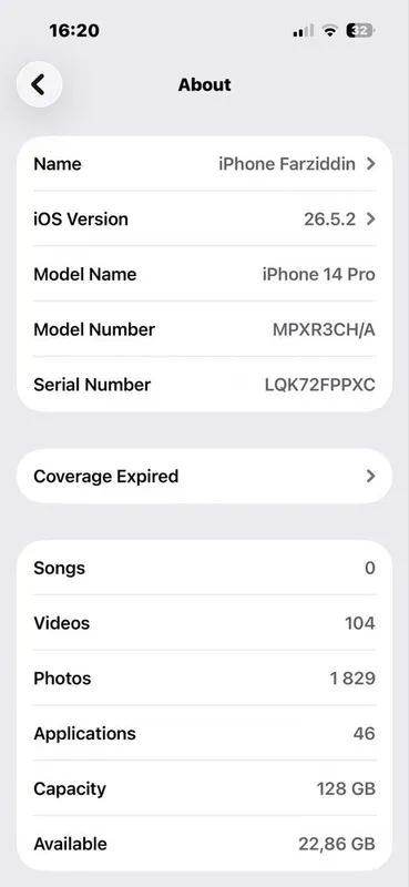 Iphon 14 pro karobkasi bn 4