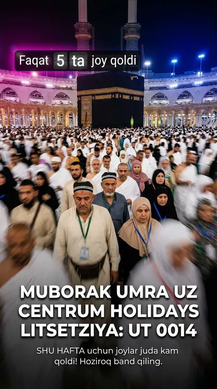 Centrum Holidays Умра Амаллари Аёллар Учун Namangan Muborak Umra Paket 5