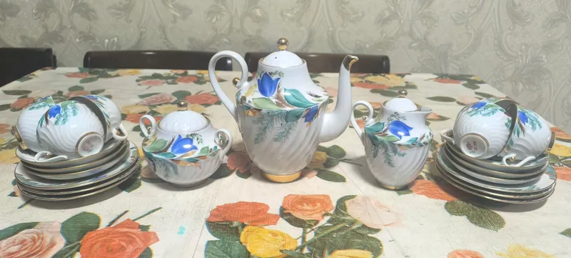Кофейный сервиз "Можжевельник и колокольчик" СССР