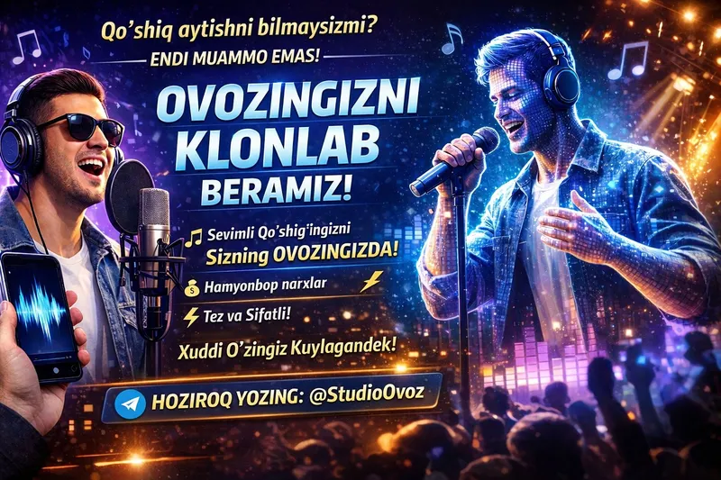 Ovoz klonlash AI | Online Studio xizmati