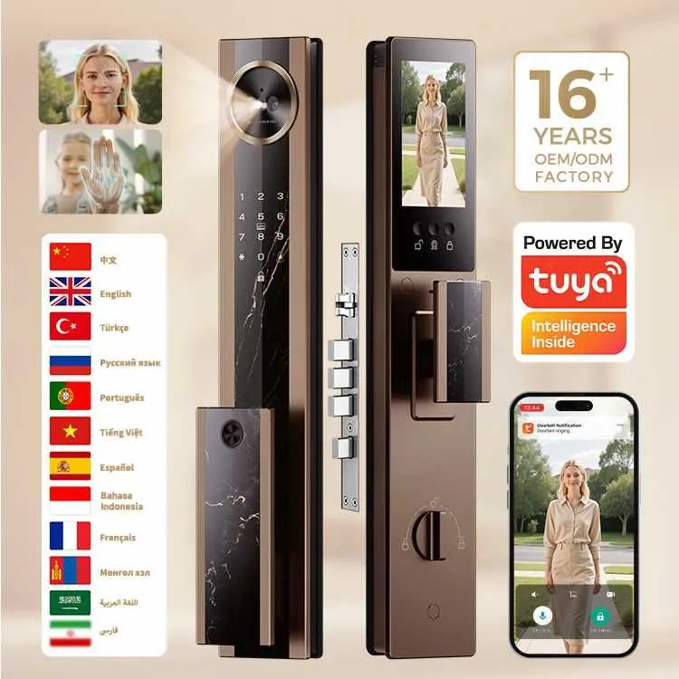 Умный замок, Электронный замок, Для любой двери, Smart lock, Face id 4 Умный замок, Электронный замок, Для любой двери, Smart lock, Face id 4