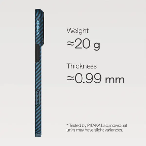 iPhone 17 uchun Pitaka Ultra-Slim Case Blue/black 4 iPhone 17 uchun Pitaka Ultra-Slim Case Blue/black 4