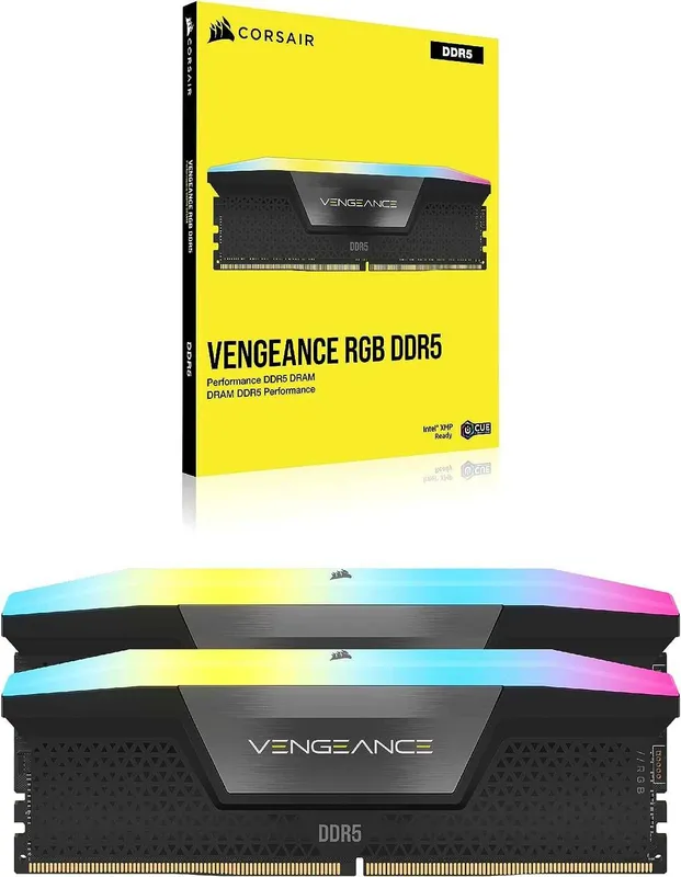 ! RAM CORSAIR VENGEANCE RGB 96 ГБ (2×48 ГБ) DDR5 C40, 5600 цена с НДС 2 ! RAM CORSAIR VENGEANCE RGB 96 ГБ (2×48 ГБ) DDR5 C40, 5600 цена с НДС 2