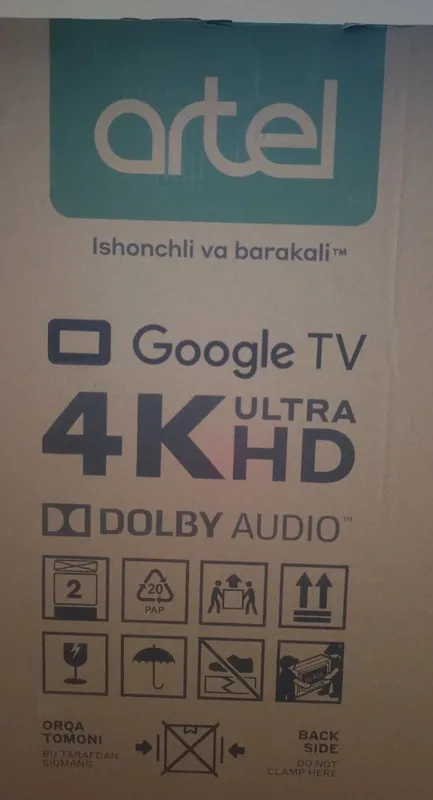 Yangi Artel 55,139 televizori (Google TV 4K HD) 2 Yangi Artel 55,139 televizori (Google TV 4K HD) 2