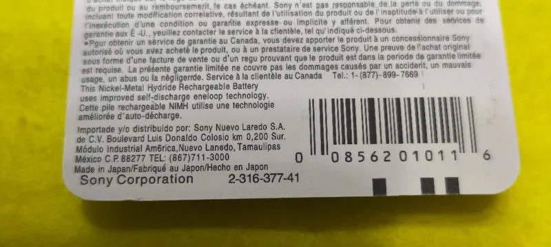 SONY- AAA CicleEnergy, 4300mAh аккумуляторные батарейки типа-ААА — фото 6