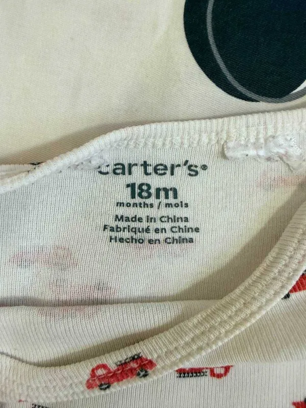 Набор боди carters хлопок длинный рукав на 18 месяцев детский бодик — фото 4