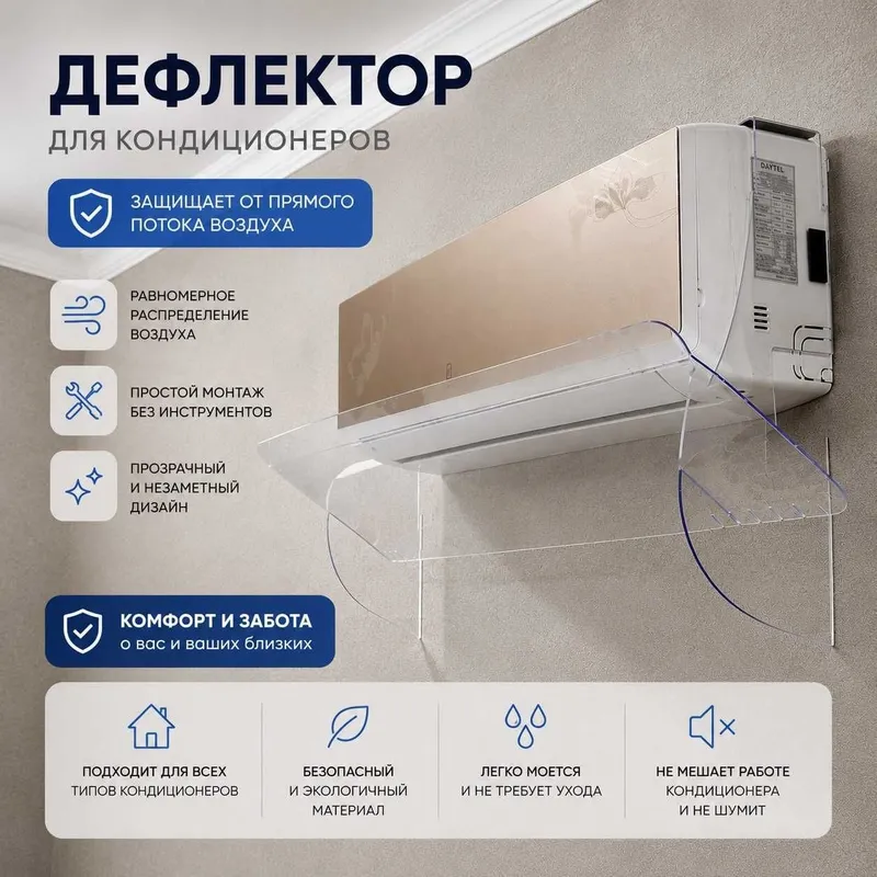 Konditsioner deflektor ECOBOX, to'g'ridan havodan himoya ekran Konditsioner deflektor ECOBOX, to'g'ridan havodan himoya ekran