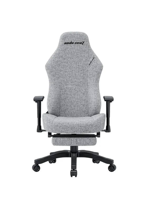 Игровое кресло Anda Seat Luna Pro, с подголовником, наклон спинки, Gray Fabric, ткань EverSoft — фото 4