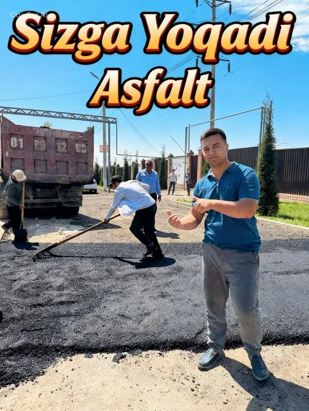Асфальт хизмати/ Asfalt Yotqizish Ishlari Asfalt qilamiz/ Асфалт иши — фото 1