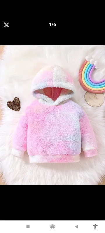 Толстовка Baby Tie Dye Teddy с капюшоном