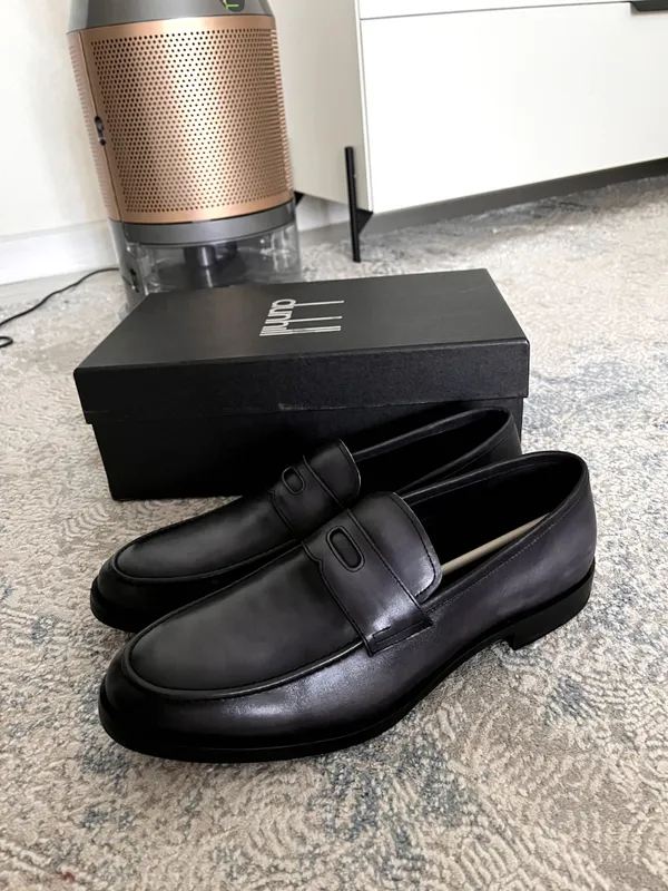 Dunhill Evening Leather Loafer Shoes | Tufli | Obuv