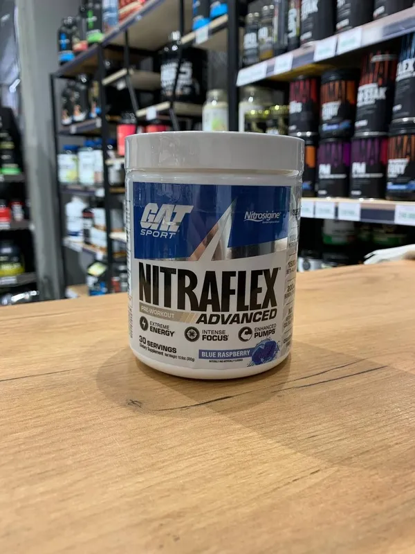 GAT Nitraflex Blue Raspberry 300 g GAT Nitraflex Blue Raspberry 300 g