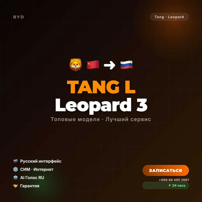 Русификация BYD Leopard 3 — опытные специалисты!