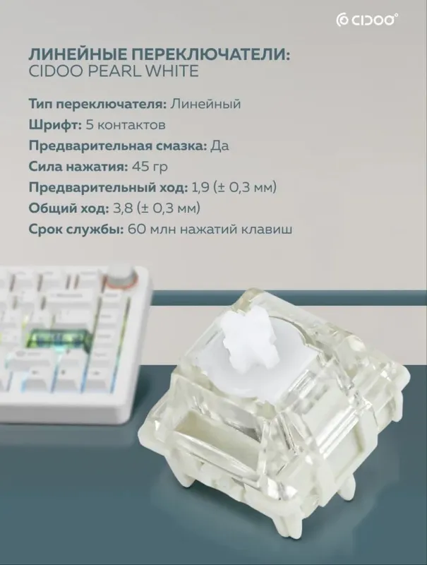 Механическая клавиатура cidoo qkf75 — фото 3