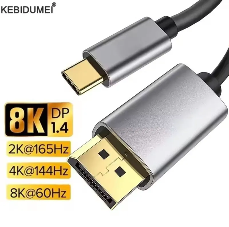UGREEN Type-C To DisplayPort 2.1/2.0/1.4 Кабель Type-C выход DP 4 UGREEN Type-C To DisplayPort 2.1/2.0/1.4 Кабель Type-C выход DP 4