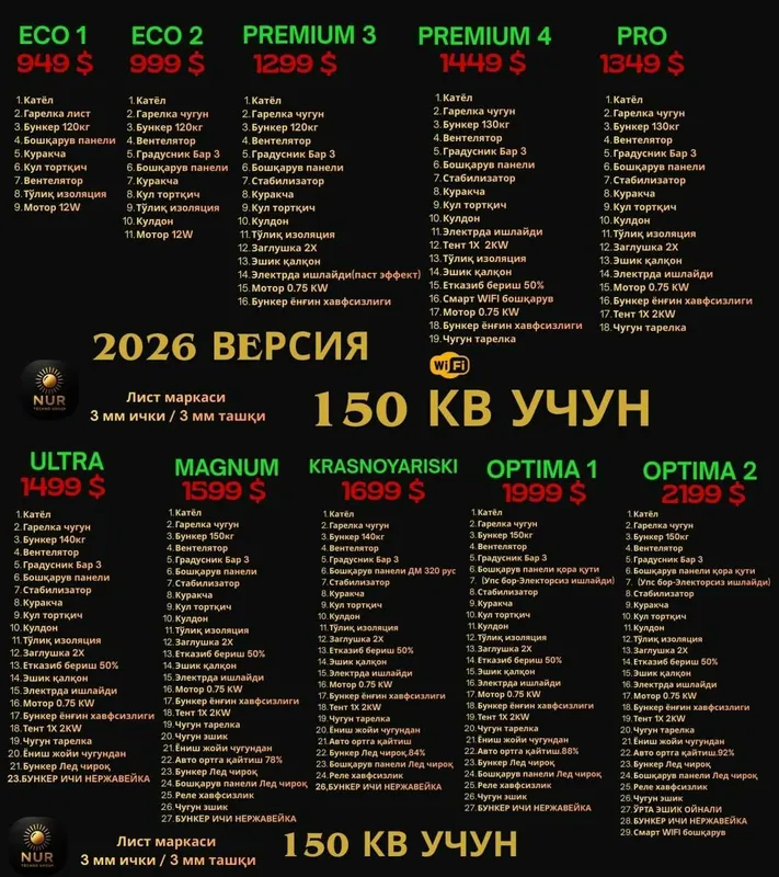 Нур Течно Груп Иситиш котёллари 150-500 квадрат — фото 7