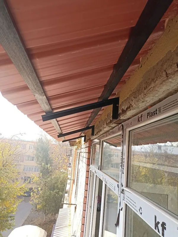 #К1 Установка решеток на окна и козырьков 8