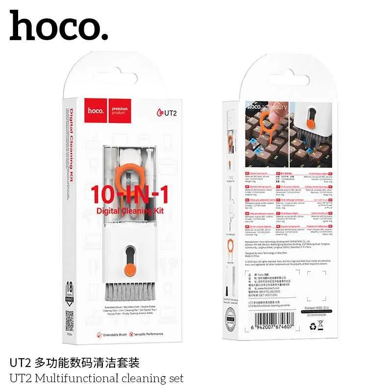 Hoco UT2 10-в-1 многофункциональный набор для очистки электроники — фото 7