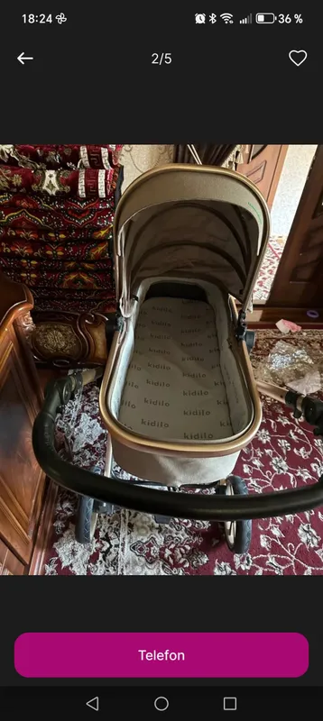 Bolalar kolyaska si avtokreslo si bilan yangi