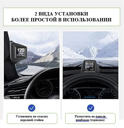 Spidometr proyektorlari, bort kompyuteri, HUD turlari 2