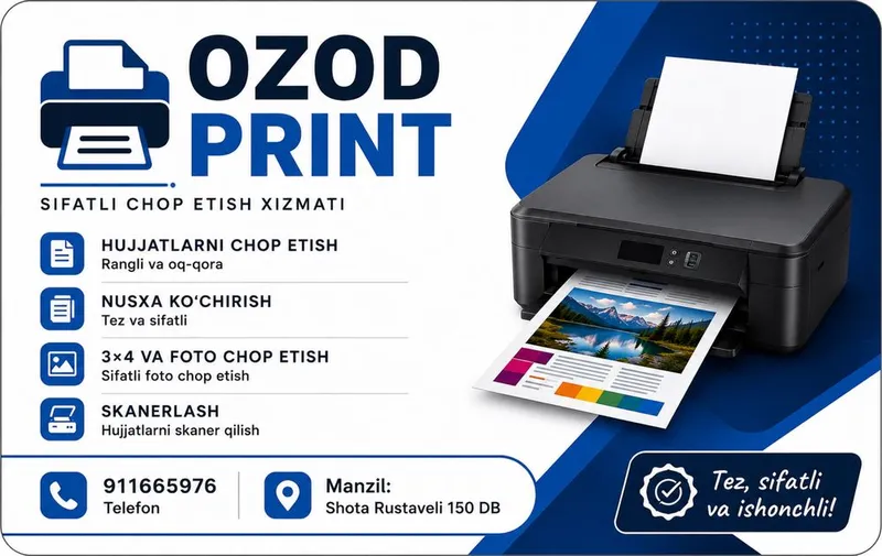Raspechatka hizmati 3 ga 4 foto a4 foto hizmati