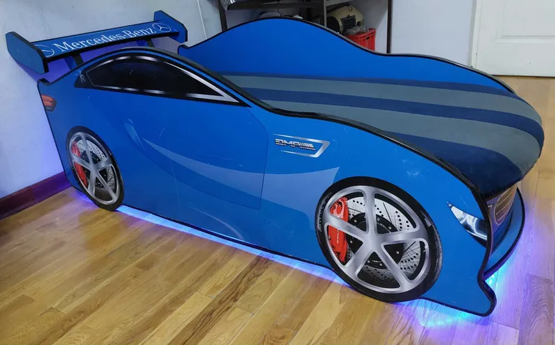 Продаётся кровать-машина Mercedes Мерседес с подсветкой идеальное сост — фото 3