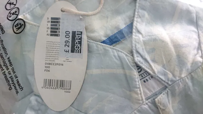 Мужская рубашка Esprit EDC Camp Shirt 100% хлопок, размер L (EU) 5
