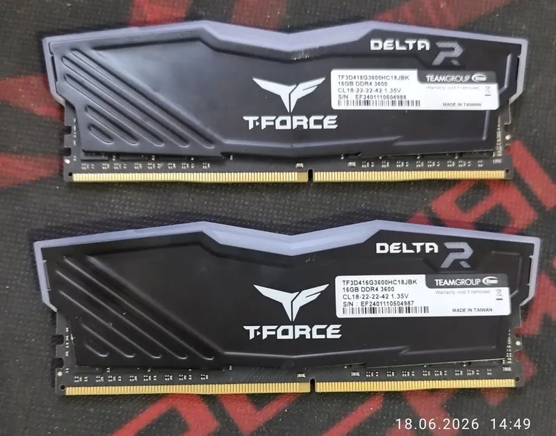 DDR4 TeamGroup T-Force 16gb RGB 1