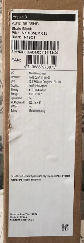 Ноутбук acer Aspire 3 CORE i3 4 Ноутбук acer Aspire 3 CORE i3 4