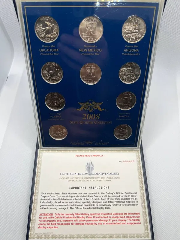 Набор монет State Quarters 2008 — США — фото 3