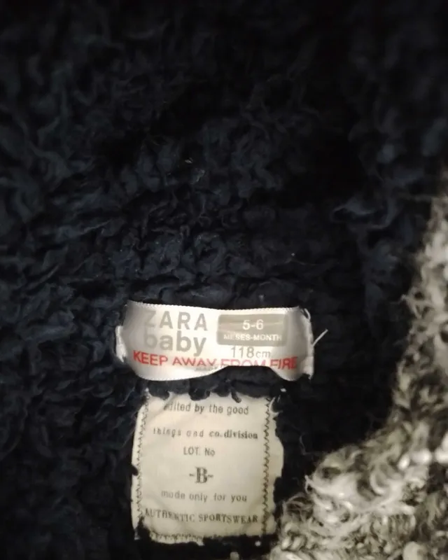 5 yoshga, bo‘yi 118 sm bo‘lgan bolalar uchun issiq Zara koftasi 2 5 yoshga, bo‘yi 118 sm bo‘lgan bolalar uchun issiq Zara koftasi 2