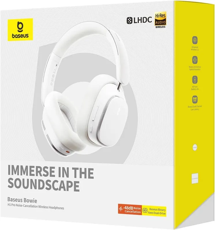 Новые наушники премиум класса Baseus Bowie H1 Pro White