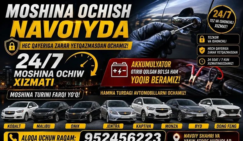 Moshina ochish xizmati 6