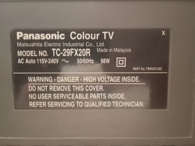 Panasonic кинескопный телевизор — фото 3