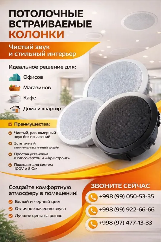 Динамики 3/6W потолочные — фото 1
