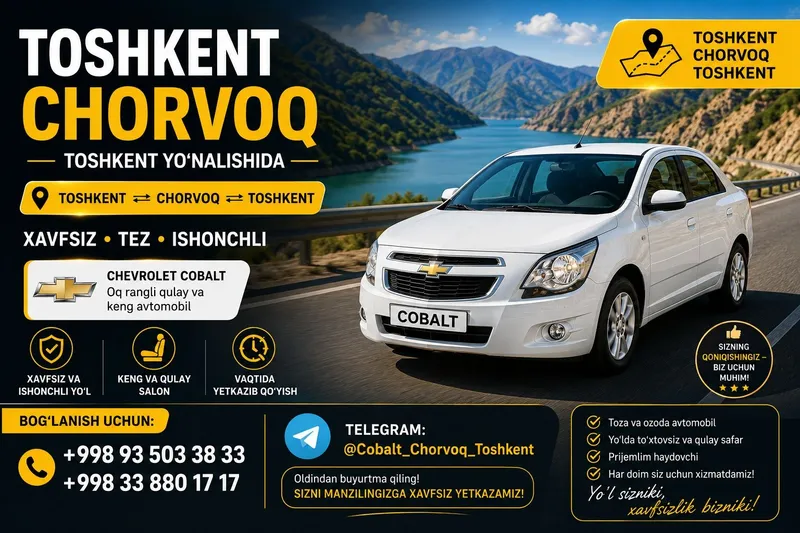 Taxi xizmati Toshkent Chimyon Chorvoq Toshkent Taxi xizmati Toshkent Chimyon Chorvoq Toshkent