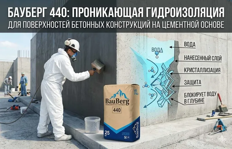 Гидроизоляция с гарантией под ключ с материалами Bauberg 3 Гидроизоляция с гарантией под ключ с материалами Bauberg 3