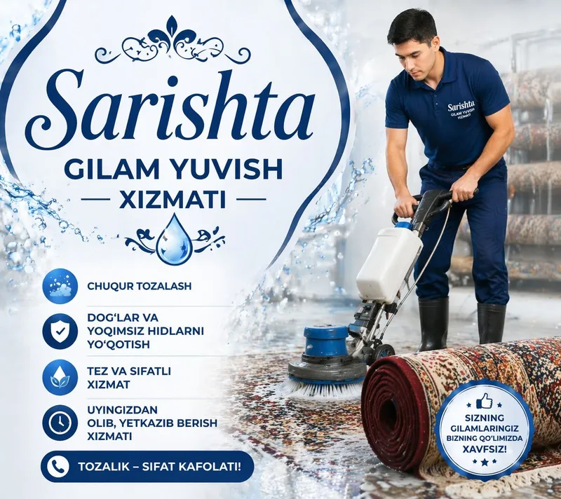 umid-clean.uz gilam yuvish