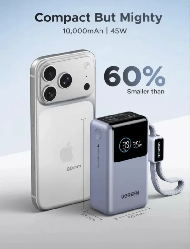 UGREEN 55W - мощный мини Power Bank 10000 mAh 5 UGREEN 55W - мощный мини Power Bank 10000 mAh 5
