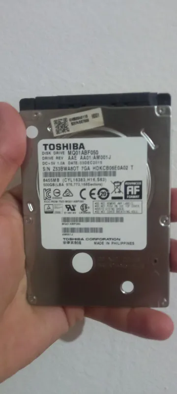 Toshiba hdd 2.5 500GB