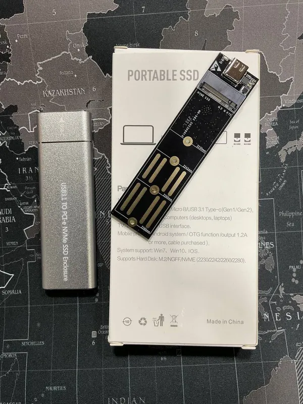 M.2 NVME PCIE SSD чехол (коробка/қути)