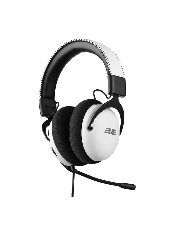 Игровые наушники 2E GAMING HG310 V2, полноразмерные, 40 мм, закрытые, разъем 3.5 мм mini-jack, белые — фото 5