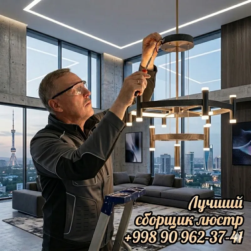 установка ремонт мойка и продажа люстр — фото 3