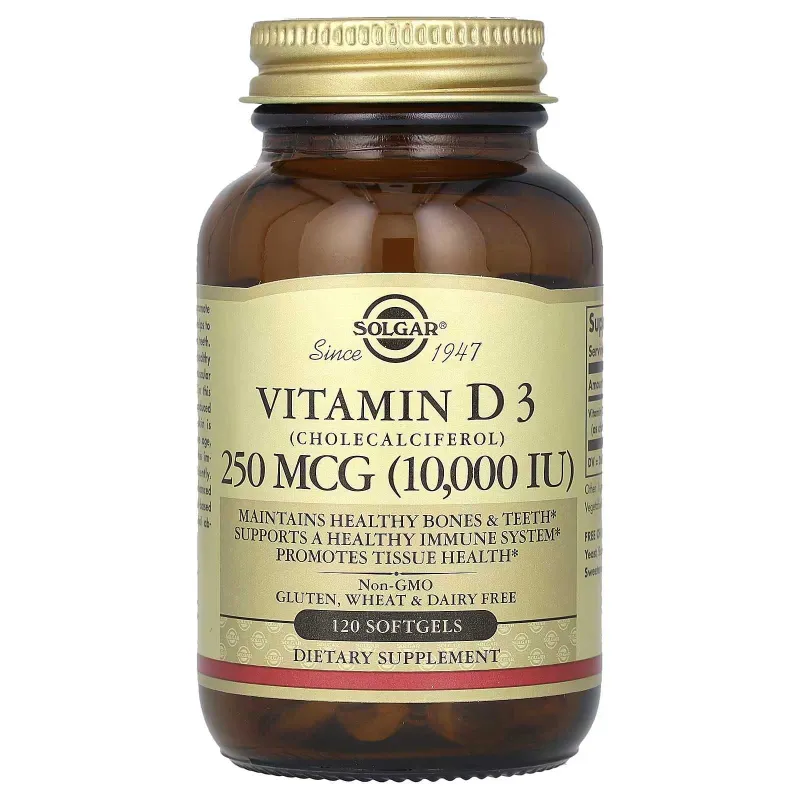Витамин Д3 Solgar Vitamin D3 10 000 IU (холекальциферол) США 1 Витамин Д3 Solgar Vitamin D3 10 000 IU (холекальциферол) США 1