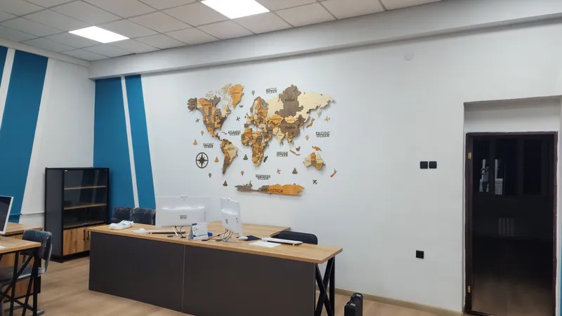 3d dunya xaritasi, 3d karta mira, dekor, 3д карта — фото 2