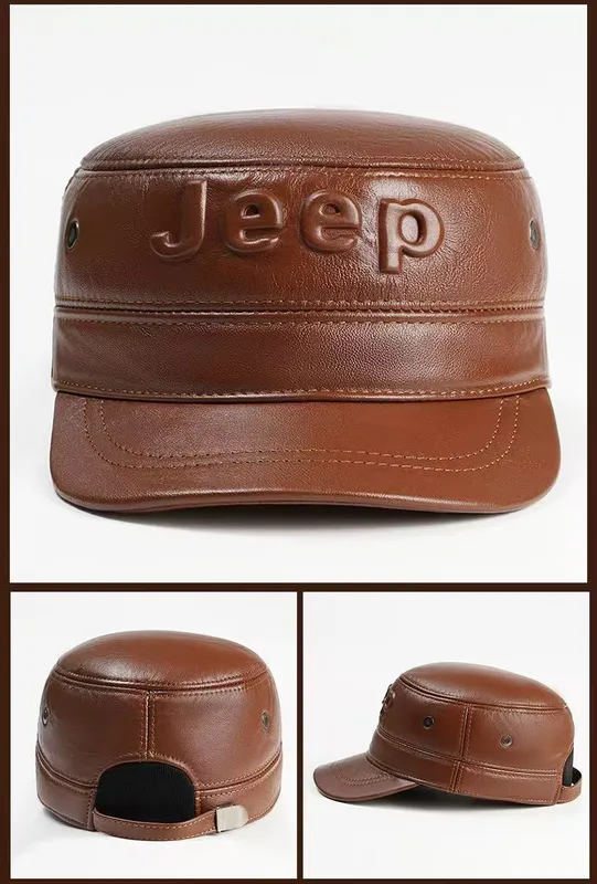 мужской кепка Jeep из 100% натуральной кожи шапка 1 мужской кепка Jeep из 100% натуральной кожи шапка 1