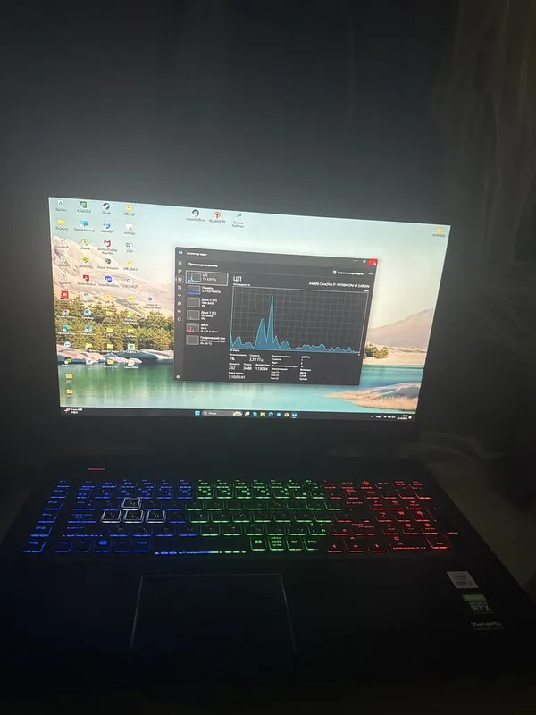Laptop HP OMEN intel(R) Core(TM) i7-10750 CPU2.60GHz