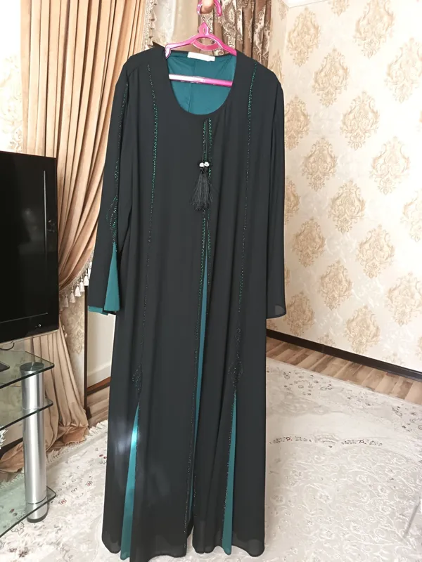 Abaya uslubidagi ikki qatlamli ko‘ylak 2