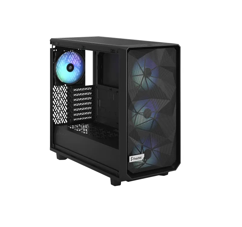 ^ Korpus Fractal Design Meshify 2 Compact RGB - Black TG Light Tint 3