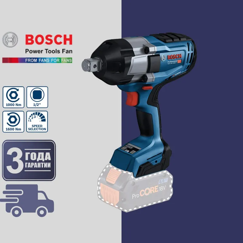 Аккумуляторный гайкавёрт BOSCH GDS 18V-1000 SOLO Аккумуляторный гайкавёрт BOSCH GDS 18V-1000 SOLO